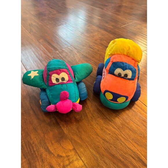 Vintage Tonka Soft Walkin Plush Airplane & Car Toy Bundle Not Tested Squeaker - Picture 7 of 14